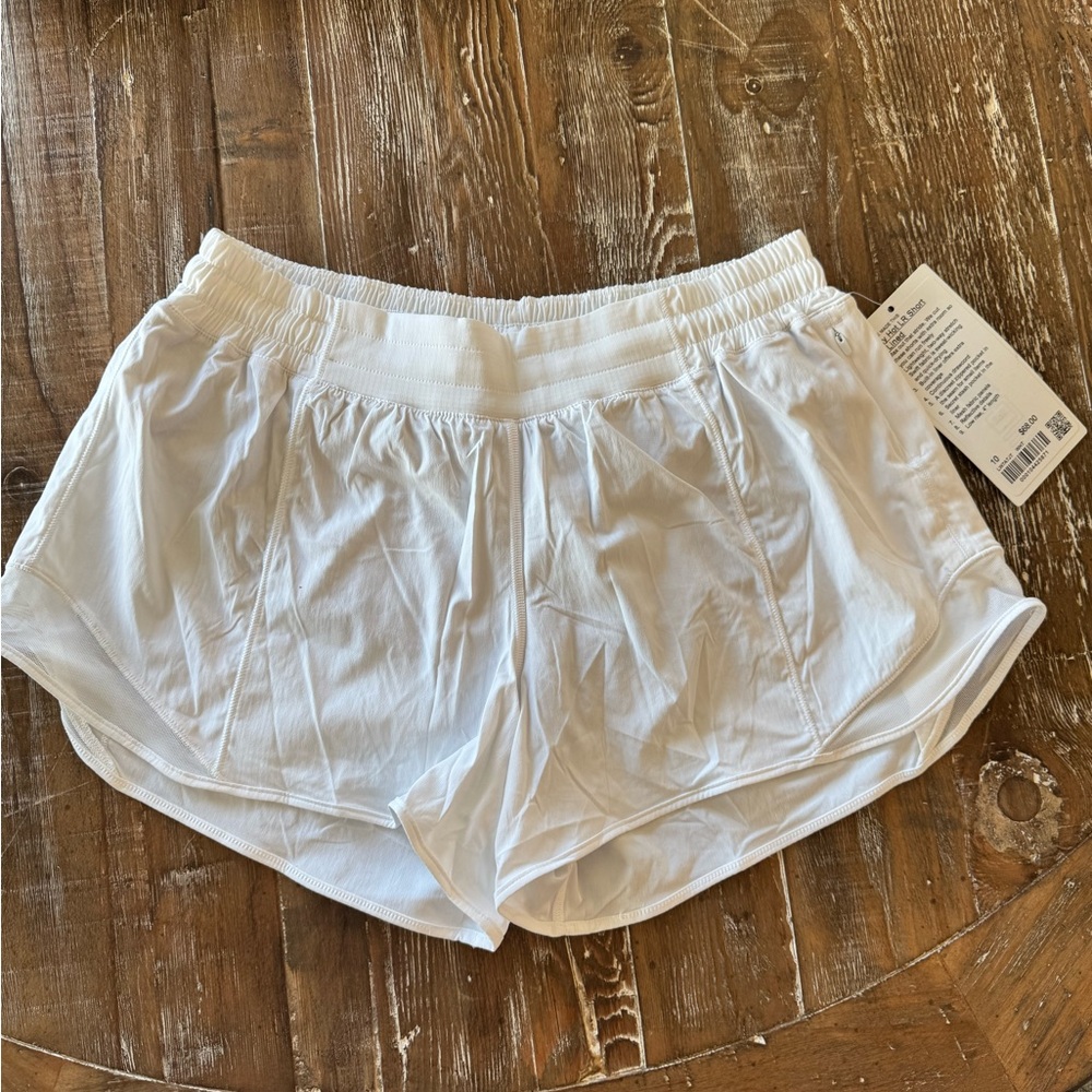 Lululemon Hotty Hot White Shorts size 10